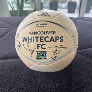 Whitecaps signed soccer ball